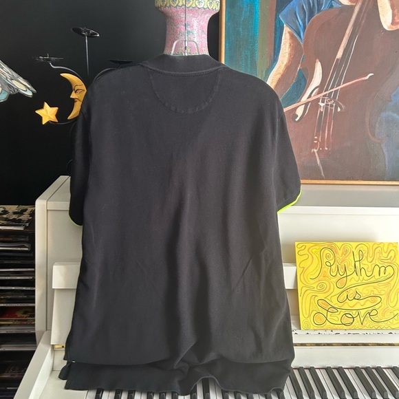 American Eagle Outfitters Black Polo with Bright Green Highlights XL - Picture 9 of 16